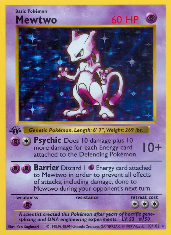 Mewtwo 10 · Base Set
