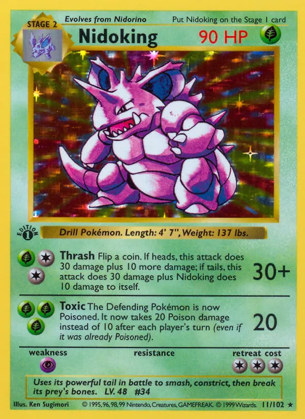 Nidoking 11 · Base Set