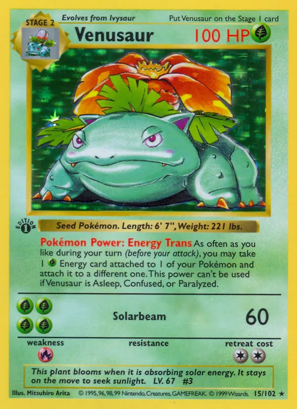 Venusaur 15 · Base Set