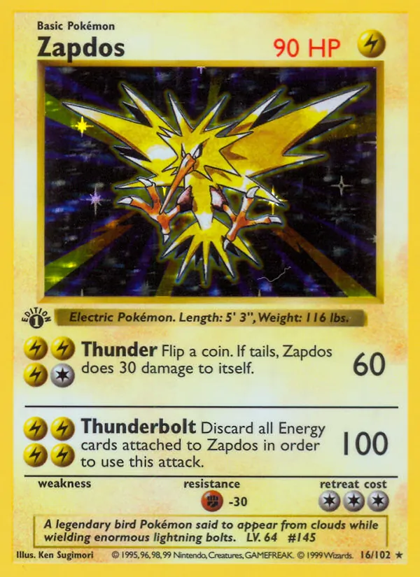 Zapdos 16 · Base Set