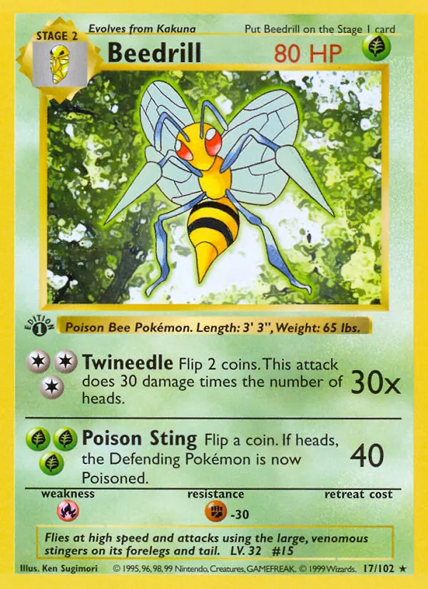 Beedrill 17 · Base Set