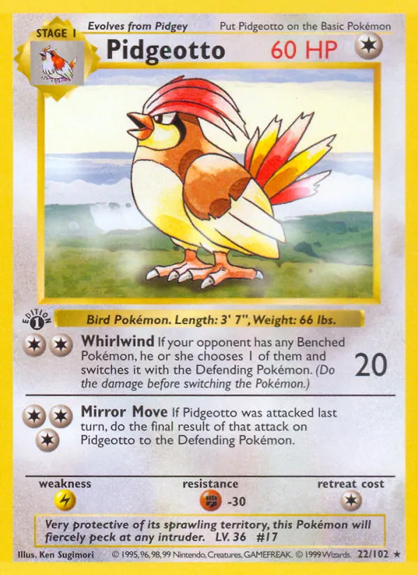 Pidgeotto 22 · Base Set