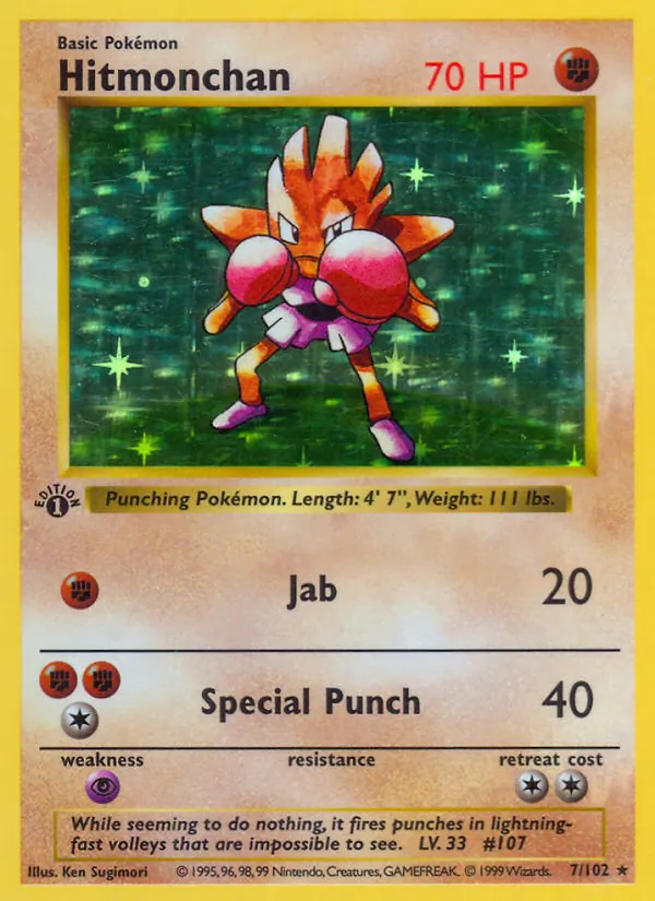 Hitmonchan 7 · Base Set