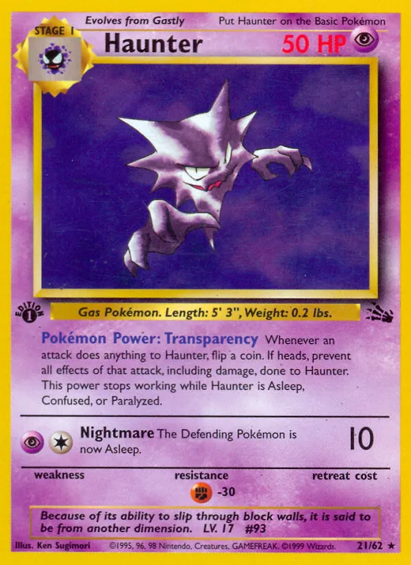 Haunter 21 · Fossil