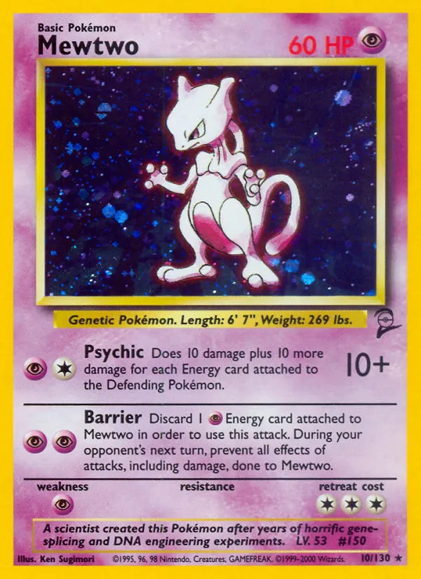 Mewtwo 10 · Base Set 2