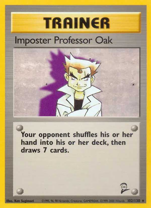 Impostor Professor Oak 102 · Base Set 2