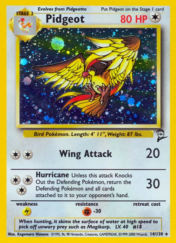 Pidgeot 14 · Base Set 2