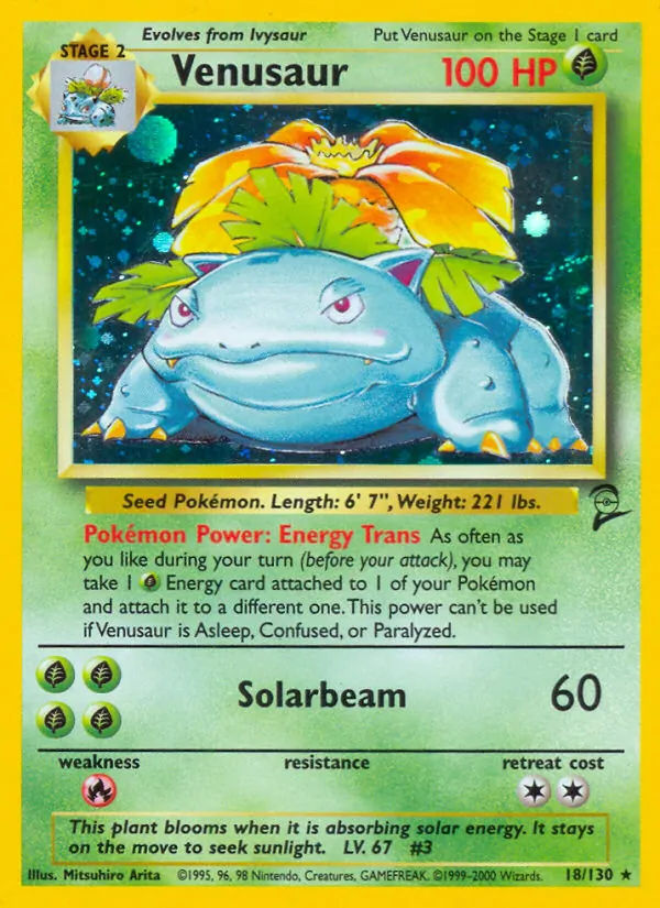 Venusaur 18 · Base Set 2