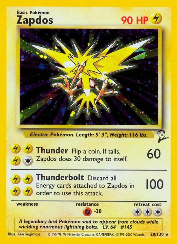 Zapdos 20 · Base Set 2