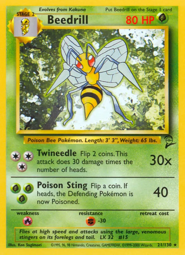 Beedrill 21 · Base Set 2
