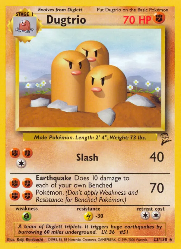 Dugtrio 23 · Base Set 2
