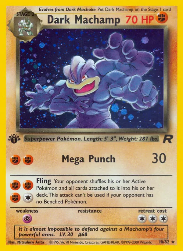 Dark Machamp 10 · Team Rocket