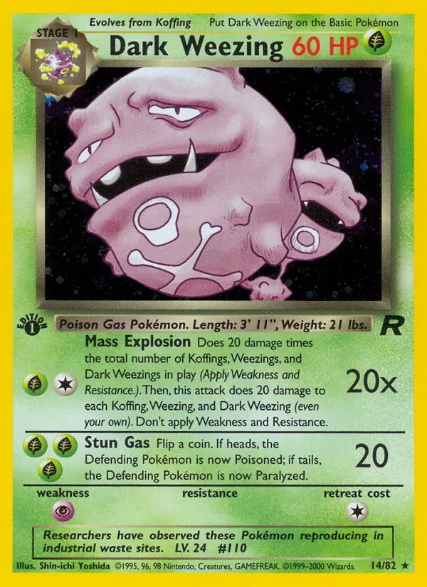 Dark Weezing 14 · Team Rocket