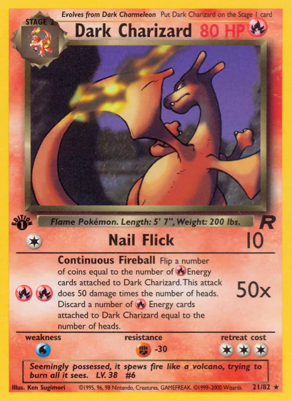 Dark Charizard 21 · Team Rocket