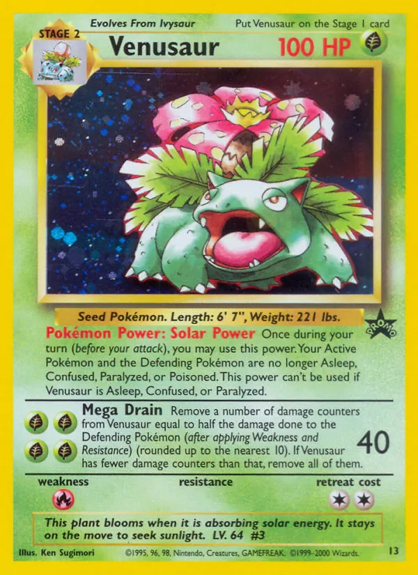 Venusaur 13 · Wizards Black Star Promos
