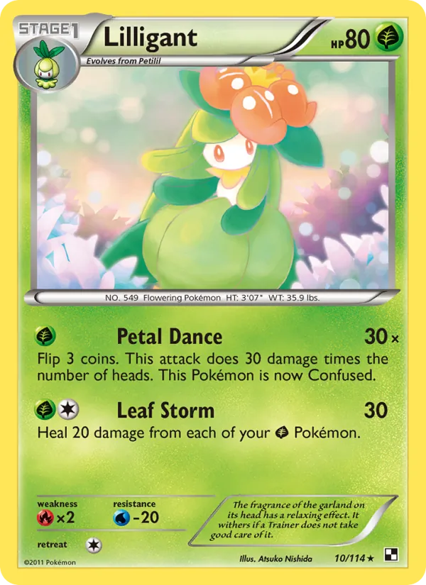 Lilligant 10 · Black & White
