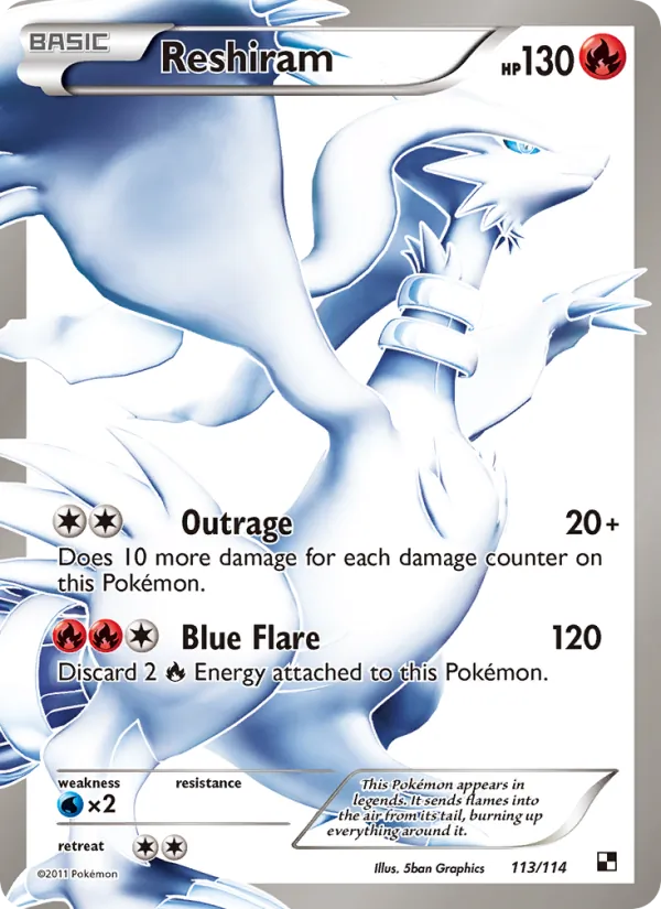 Reshiram 113 · Black & White