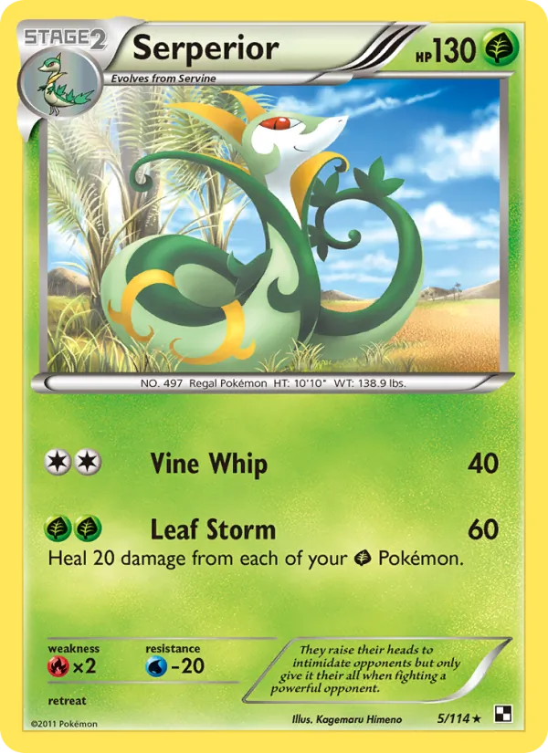 Serperior 5 · Black & White