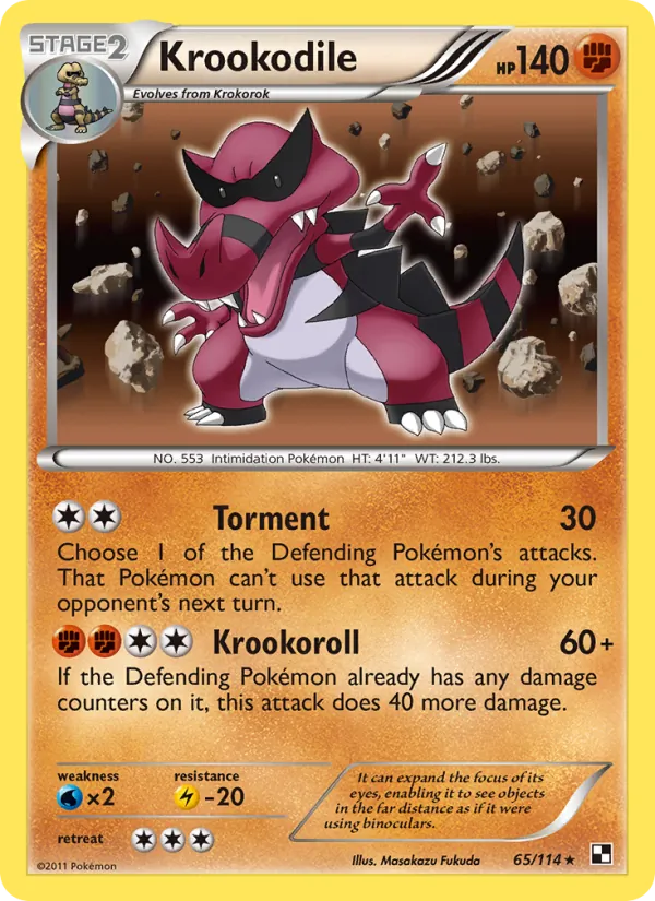 Krookodile 65 · Black & White