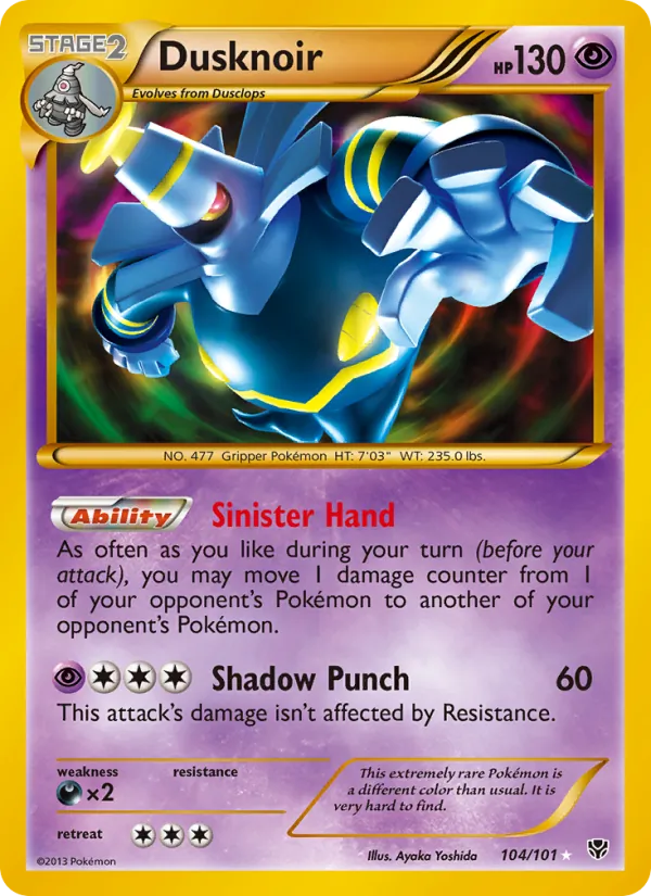 Dusknoir 104 · Plasma Blast