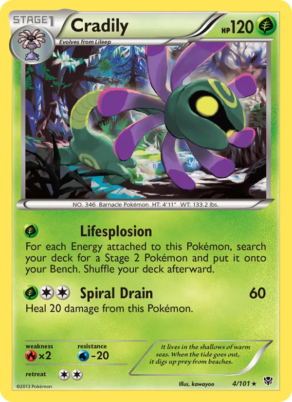 Cradily 4 · Plasma Blast