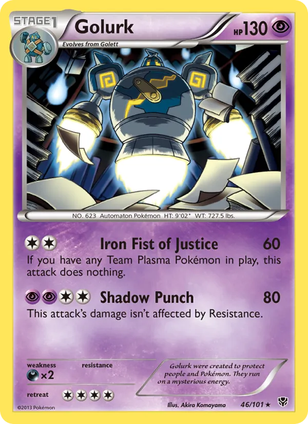 Golurk 46 · Plasma Blast
