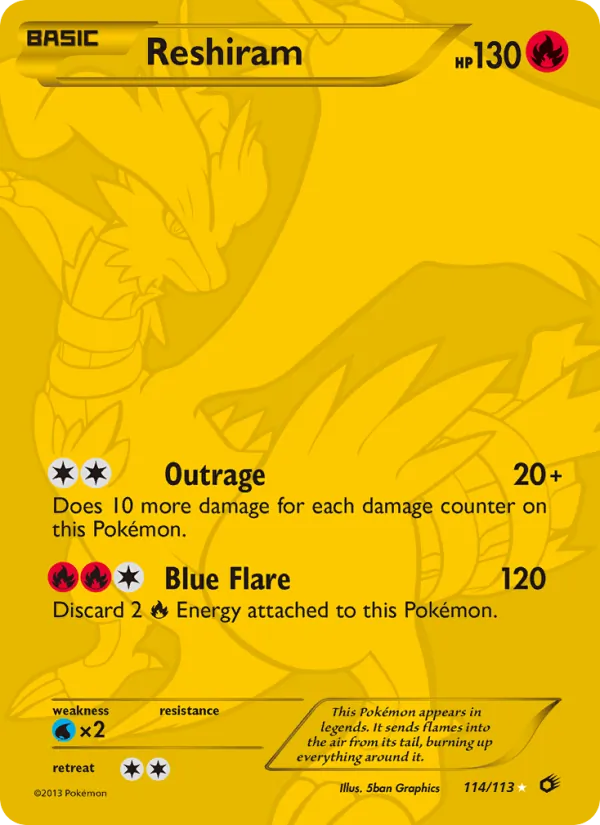 Reshiram 114 · Legendary Treasures