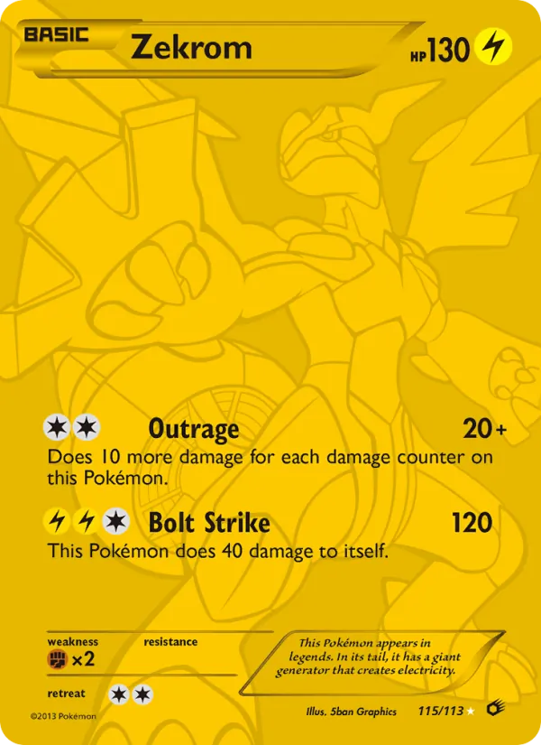 Zekrom 115 · Legendary Treasures