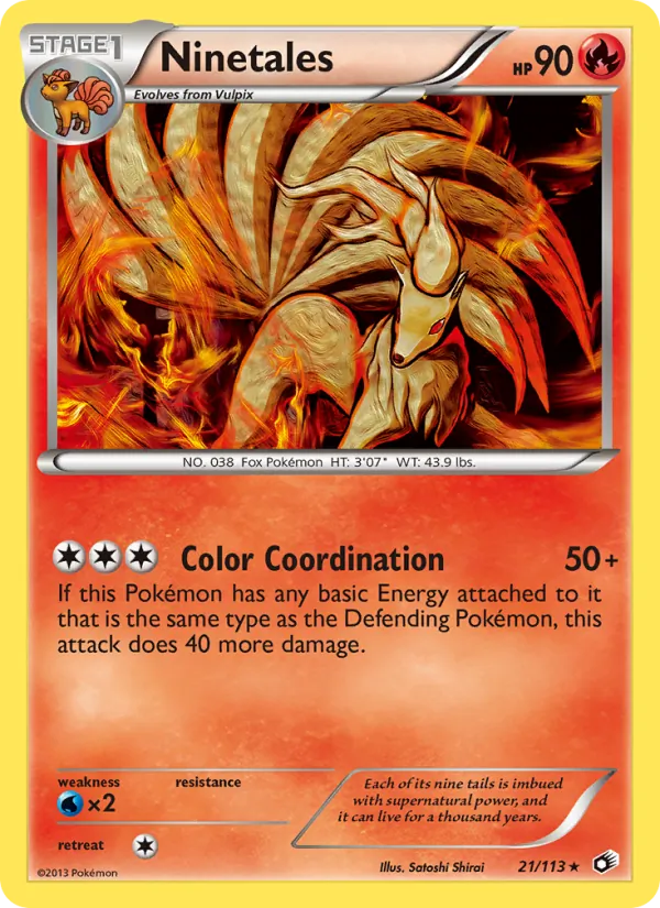 Ninetales 21 · Legendary Treasures