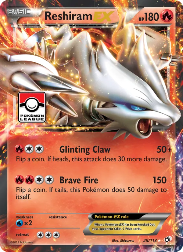 Reshiram-EX 29 · Legendary Treasures