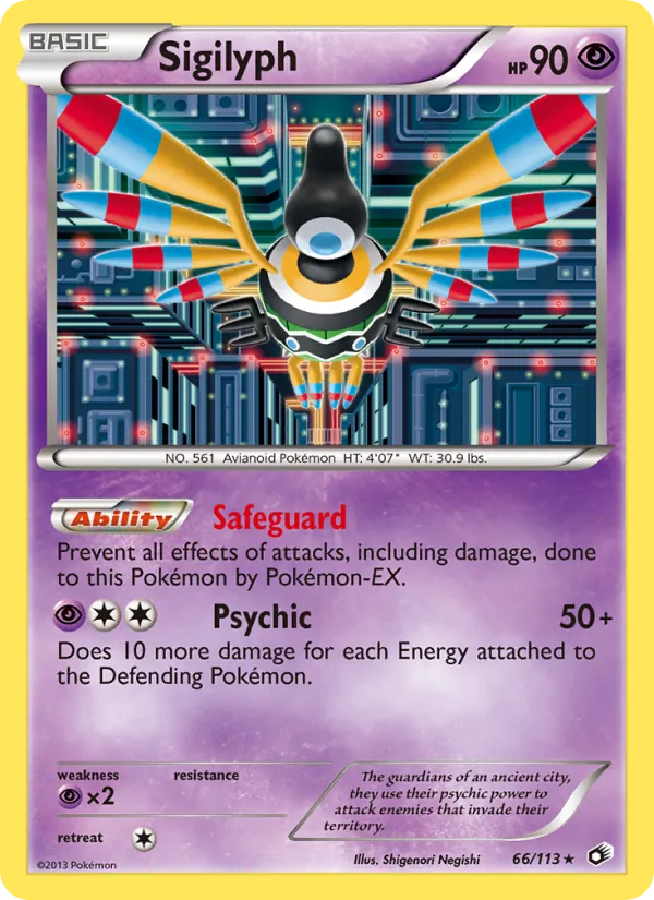 Sigilyph 66 · Legendary Treasures