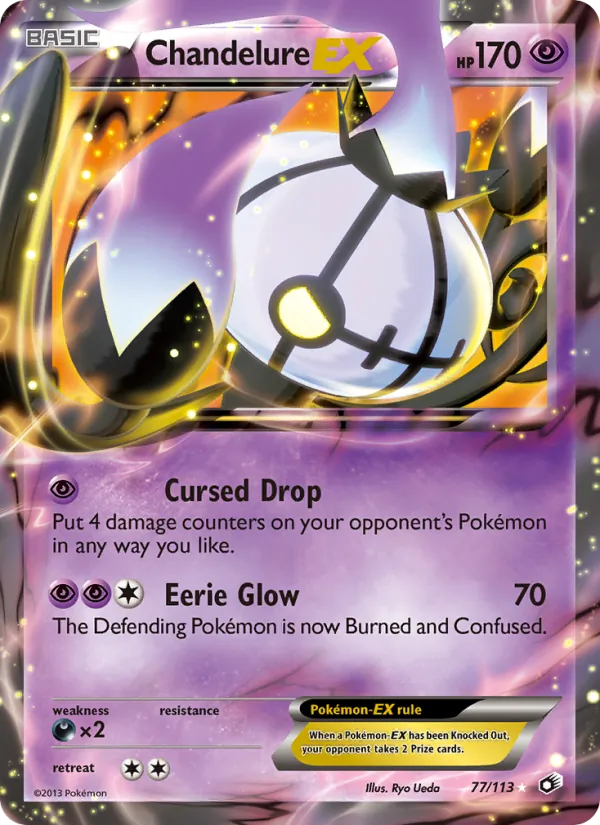 Chandelure-EX 77 · Legendary Treasures