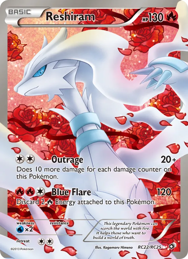 Reshiram RC22 · Legendary Treasures