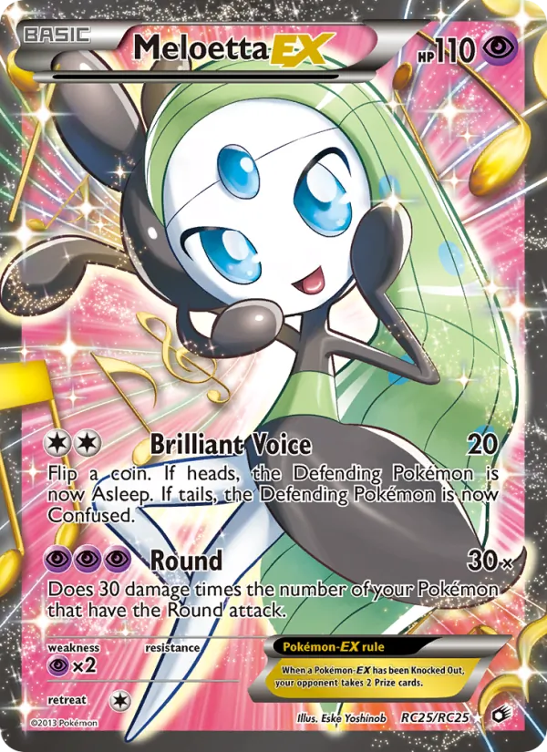Meloetta-EX RC25 · Legendary Treasures