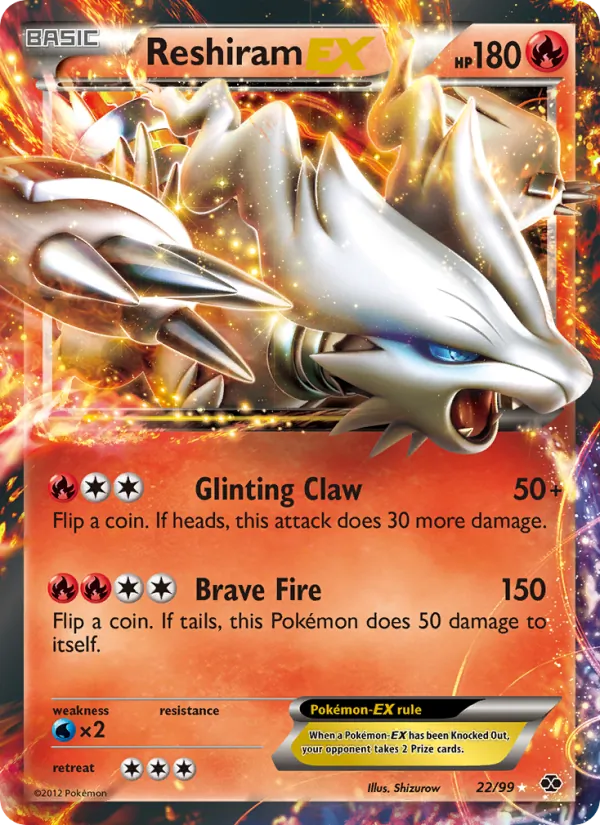 Reshiram-EX 22 · Next Destinies