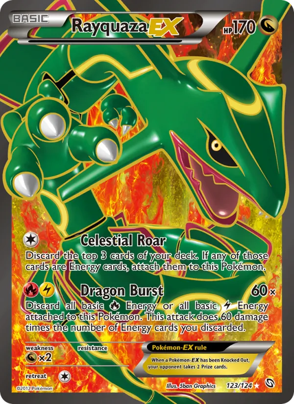 Rayquaza-EX 123 · Dragons Exalted