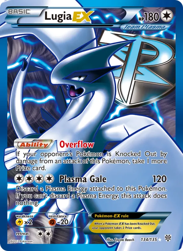 Lugia-EX 134 · Plasma Storm