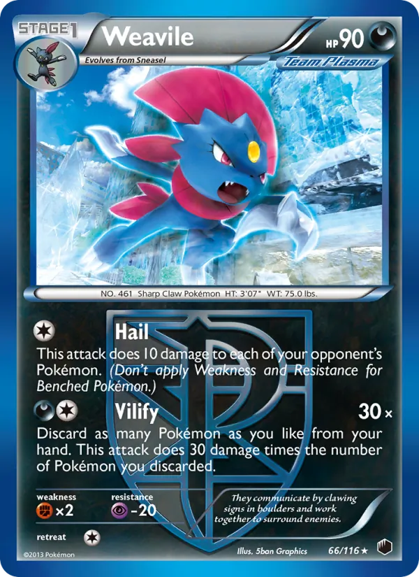Weavile 66 · Plasma Freeze