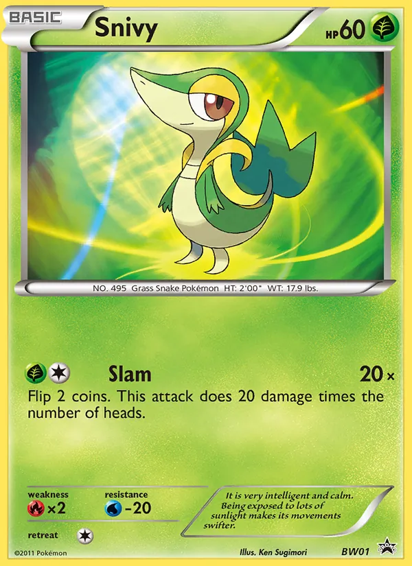 Snivy BW01 · BW Black Star Promos