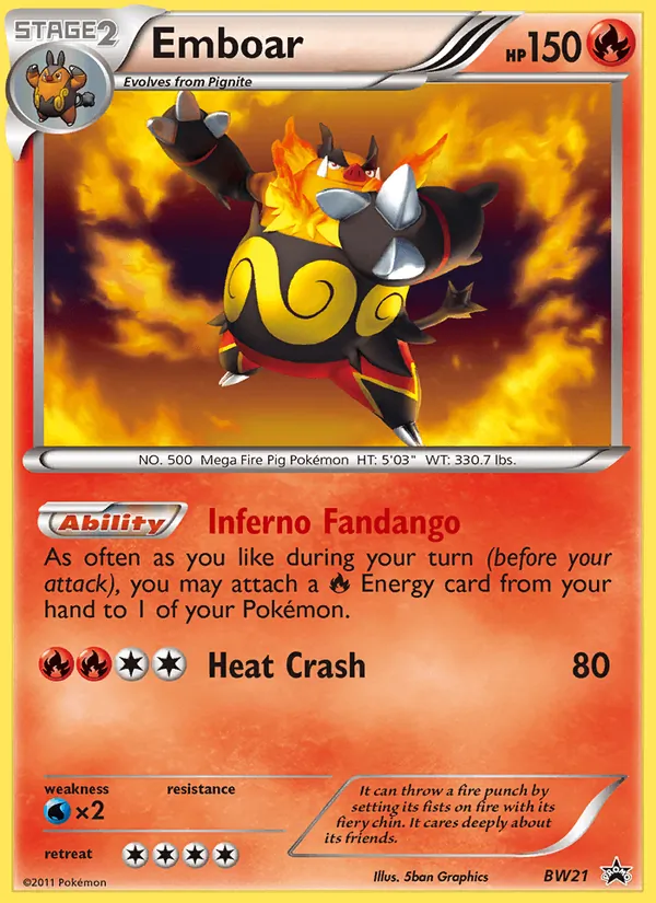 Emboar BW21 · BW Black Star Promos