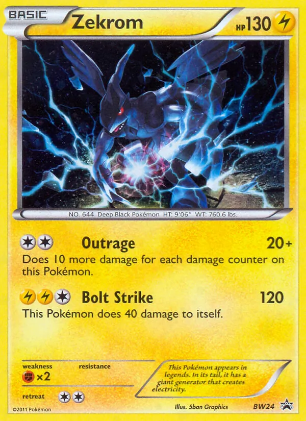 Zekrom BW24 · BW Black Star Promos