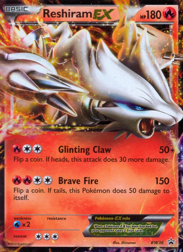 Reshiram-EX BW36 · BW Black Star Promos