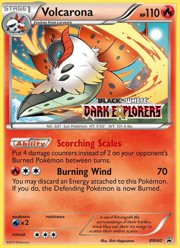 Volcarona BW40 · BW Black Star Promos