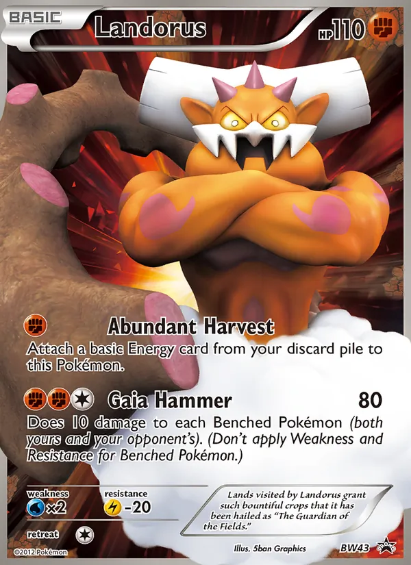 Landorus BW43 · BW Black Star Promos