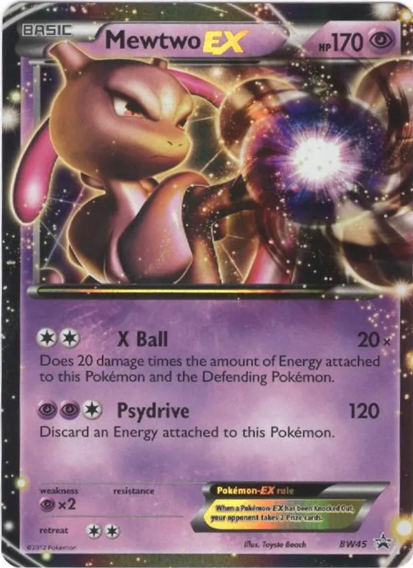 Mewtwo-EX BW45 · BW Black Star Promos