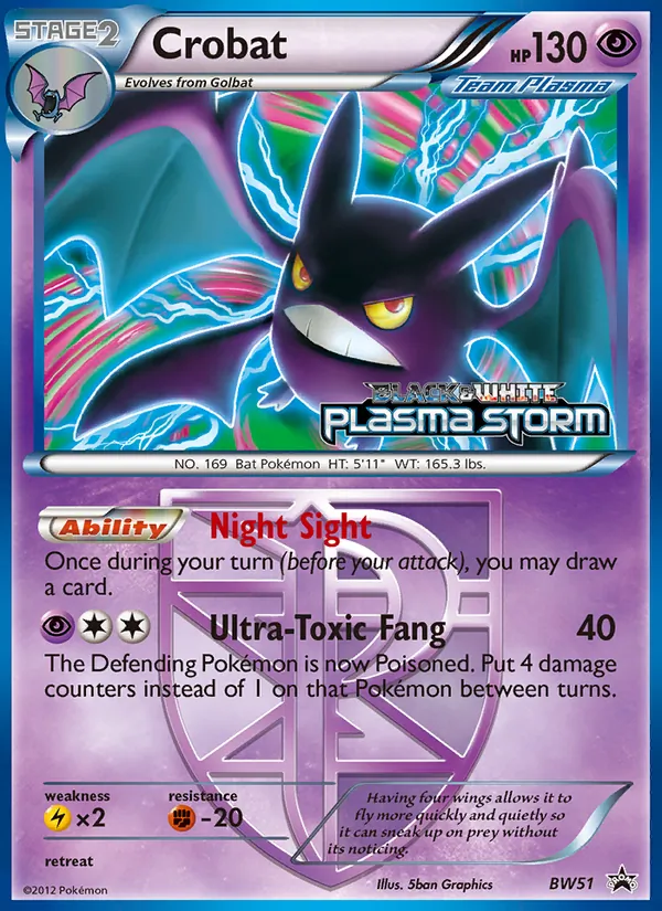 Crobat BW51 · BW Black Star Promos