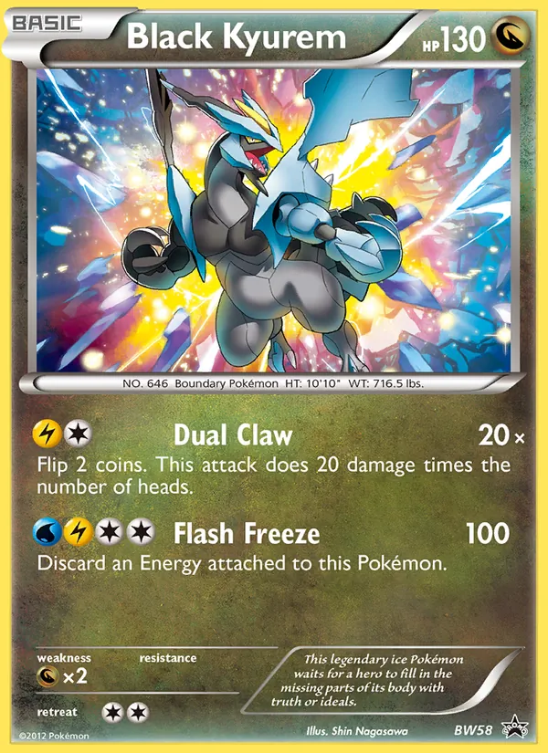 Black Kyurem BW58 · BW Black Star Promos