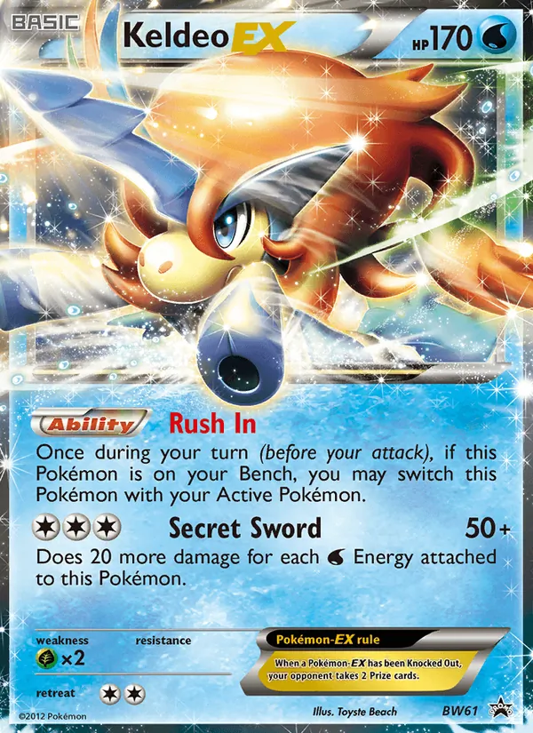 Keldeo-EX BW61 · BW Black Star Promos