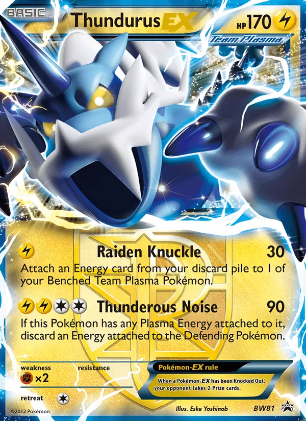 Thundurus-EX BW81 · BW Black Star Promos