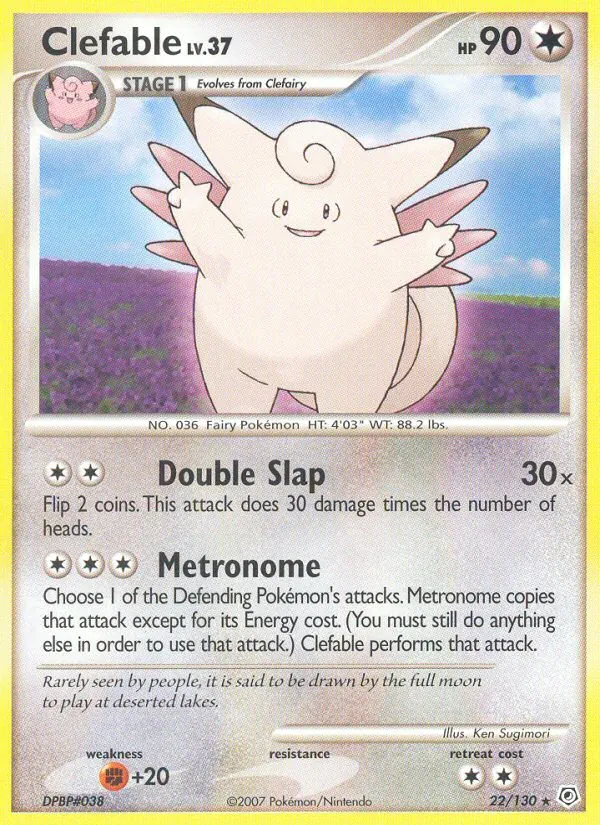Clefable 22 · Diamond & Pearl